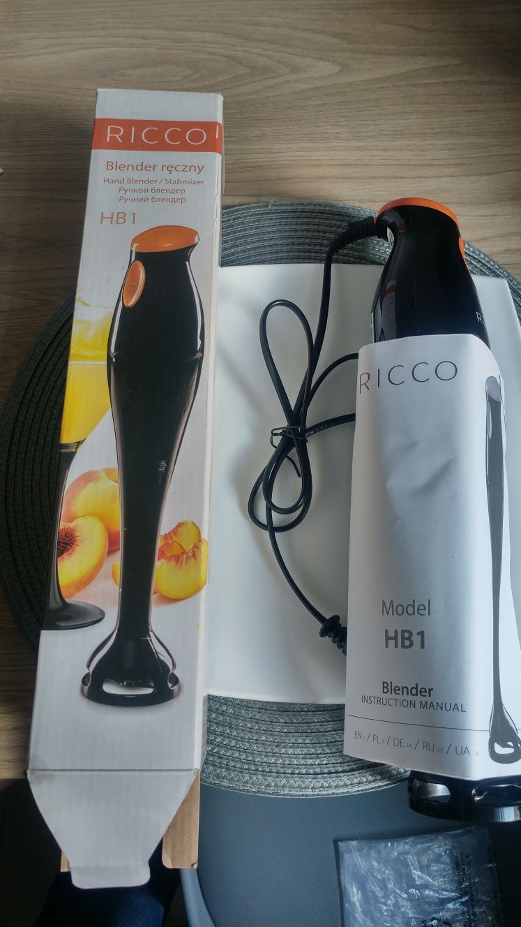 Blender ręczny RICCO + małe żelazko