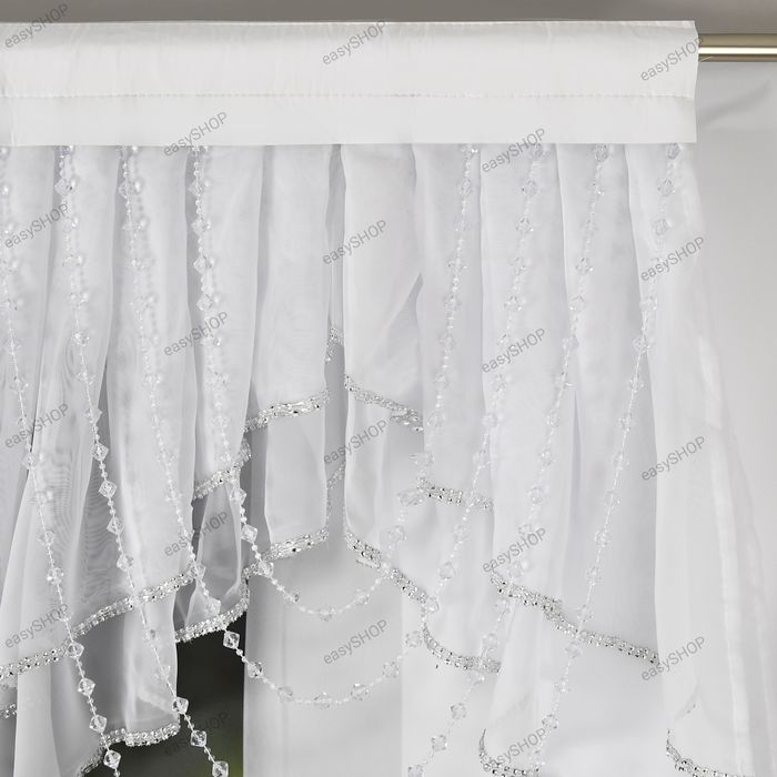 ‼️WYPRZEDAŻ ‼️Gotowa firana 80x200 bogata z kryształami