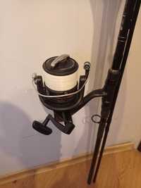 Wędka daiwa Black Widow 3lb 3.60 2psc+ kołowrotek shimano7000 xta