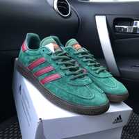 Чоловічі кросівки адідас спезиал зелені Adidas Spezial Green Red