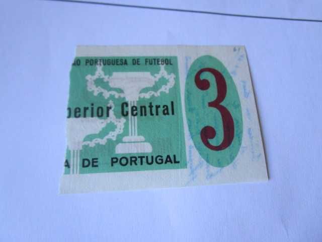 bilhete futebol 1964 Benfica  Académica Coimbra Taça Portugal