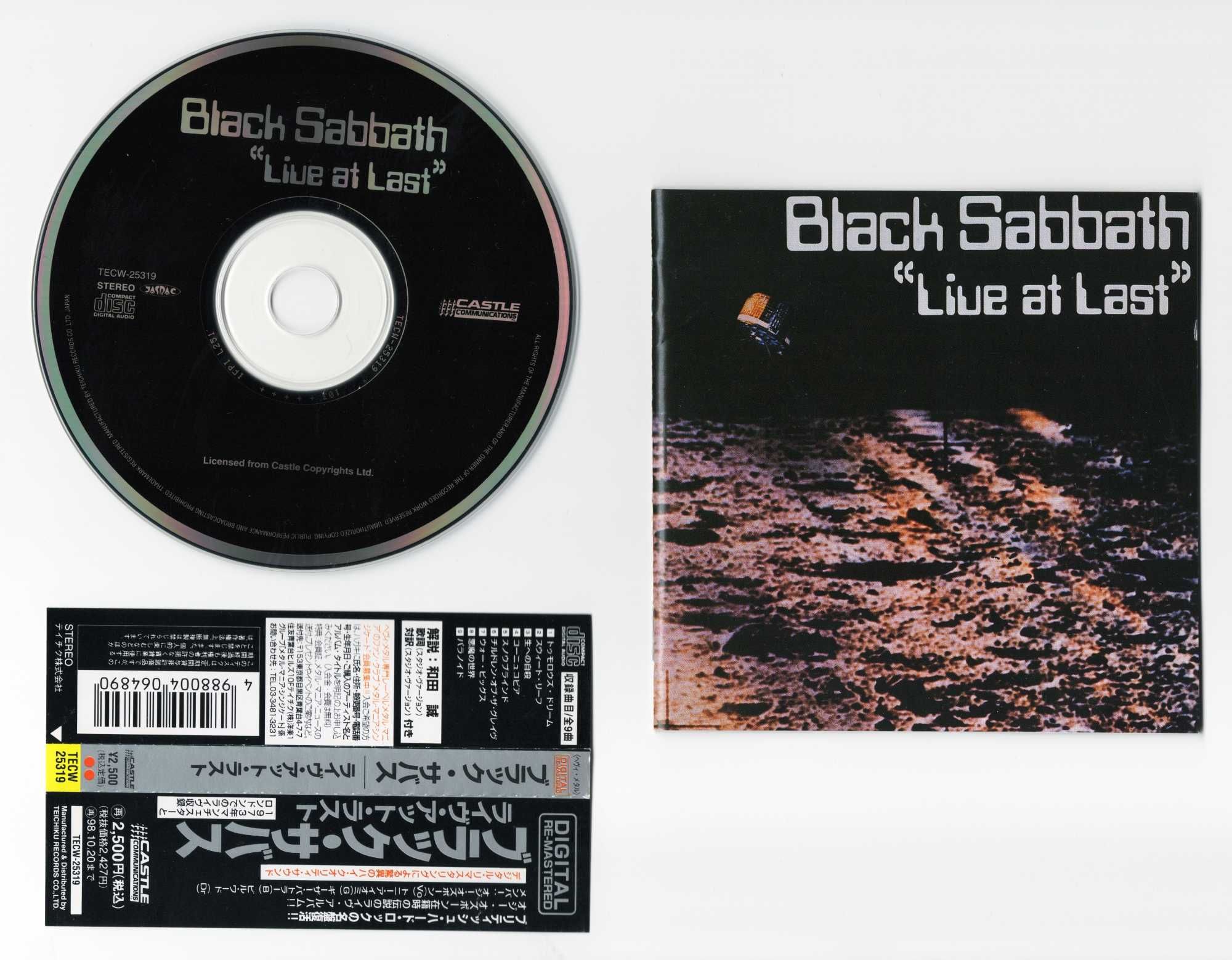 Black Sabbath Live At Last 2press 1996 CD Japan