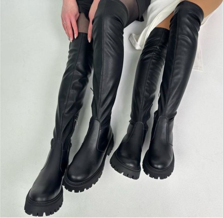 Шкіряні ботфорди єврозима