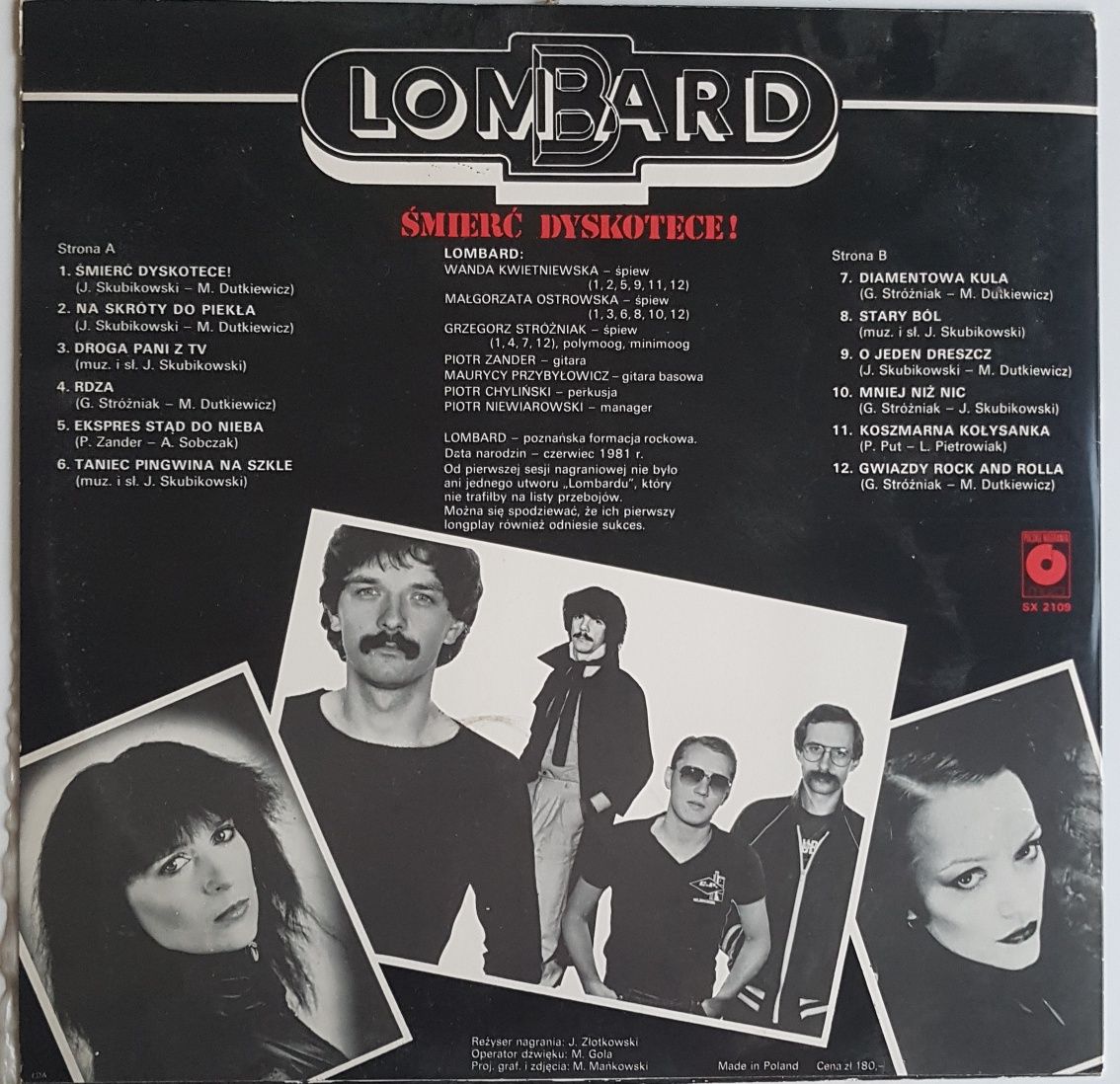 Lombard. Vinyl. Śmierć w dyskotece.