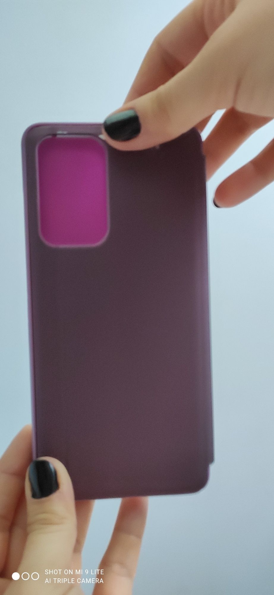 Etui, case zamykany na Samsung Galaxy A53/56, czerwono-wiśniowy