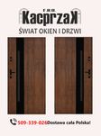 Drzwi KACPRZAK 90x200 Drzwi Zewnętrzne MARS 01 Orzech