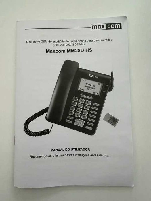 Telefone fixo Maxcom MM28D HS - NOVO