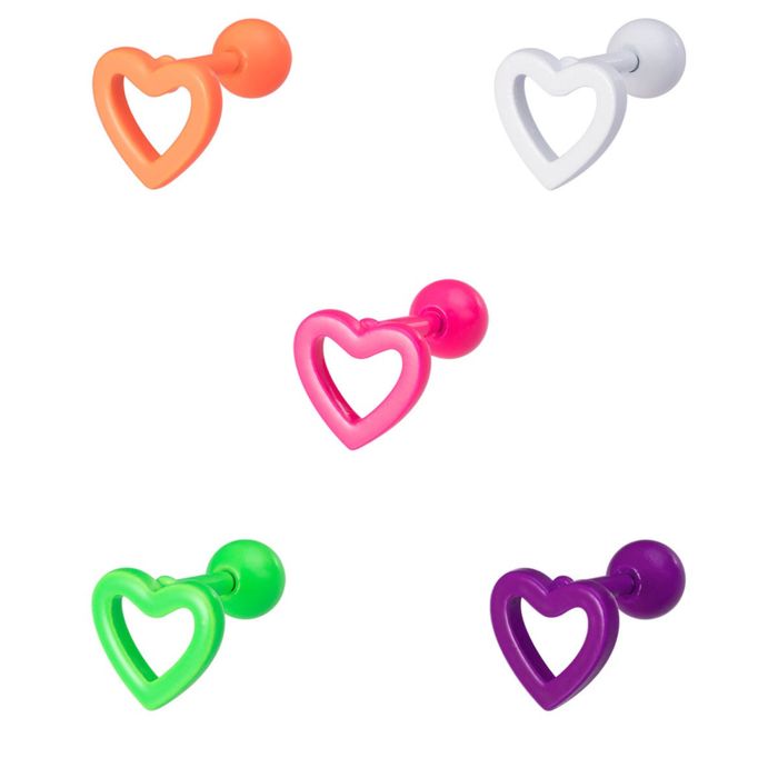 Набір різнокольорових сережок для вуха