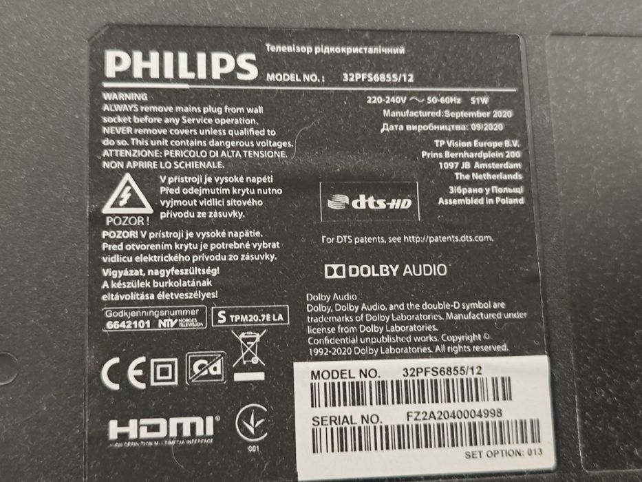 Televisão Smart TV Philips 32' fullHD