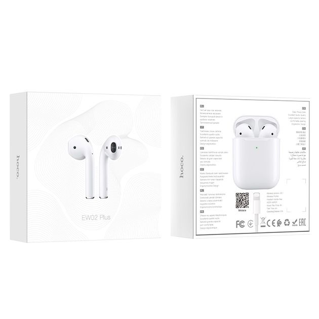 Беспроводные Bluetooth наушники Hoco EW02 Plus с кейсом для зарядки