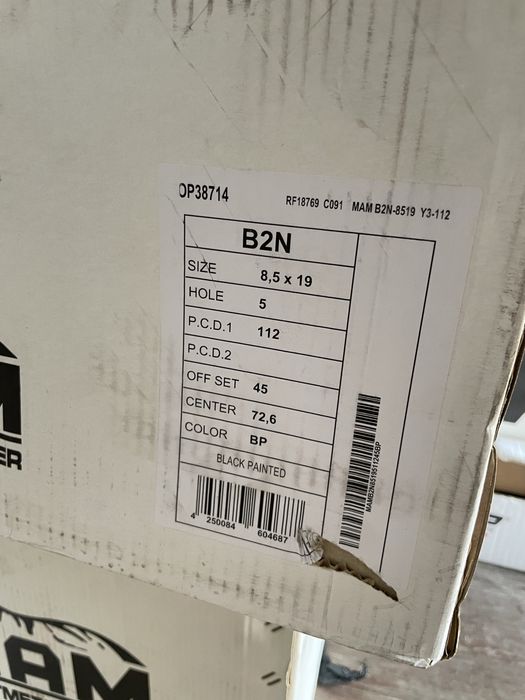 Nowe oryginalne felgi MAM B2 19 x 8,5j 5x112 ET45