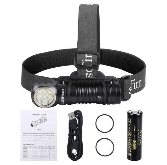 Sofirn HS41 Налобний ліхтарик Акб 21700 У Комплекті Налобный фонарь