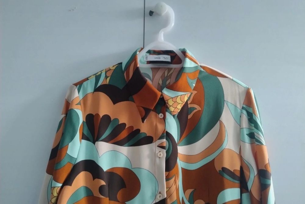 Koszula kolorowa Mango L nowa bez metki