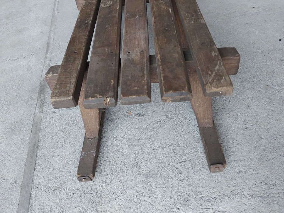 sanki drewniane - długie / 749