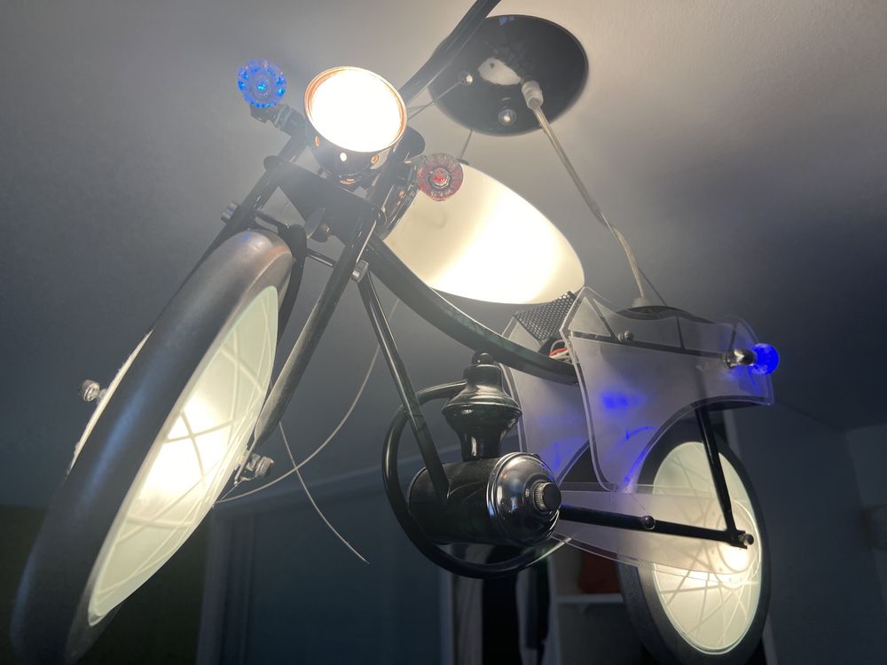 Lampa wisząca motocykl