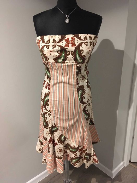 Nowa midi sukienka Pepe Jeans bawełna wzory S
