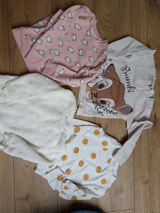 Bluzy dziewczece Reserved bambi 104 i 98