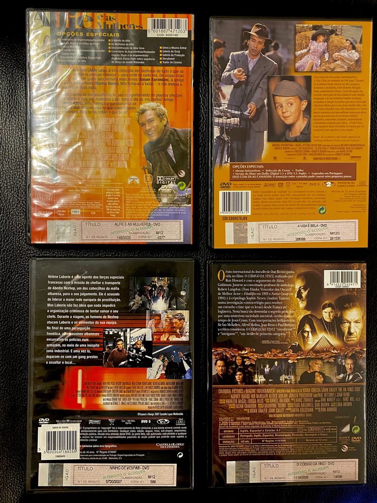 DVD Smith Psico Kill Bill  Gangs Helsing Guerra Hollywood Cinema TV