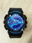 Męski Casio G-SHOCK z Tarczą Fioletowo-Niebieską – Wodoodporność 200M