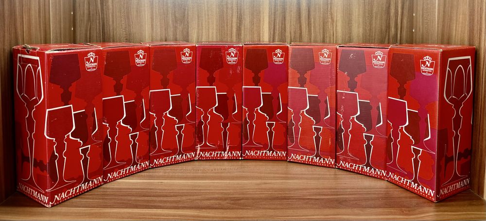 Хрустальные фужеры для вина Nachtmann серия Antika GDR Германия