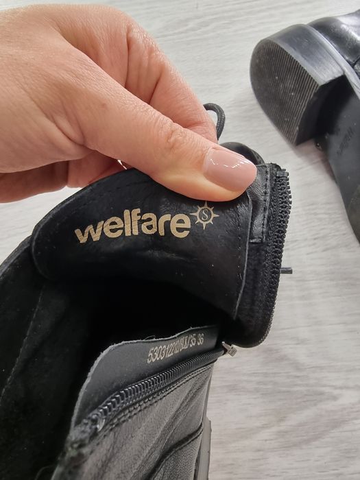 Жіночі шкіряні черевики Welfare, 36 розмір демісезон