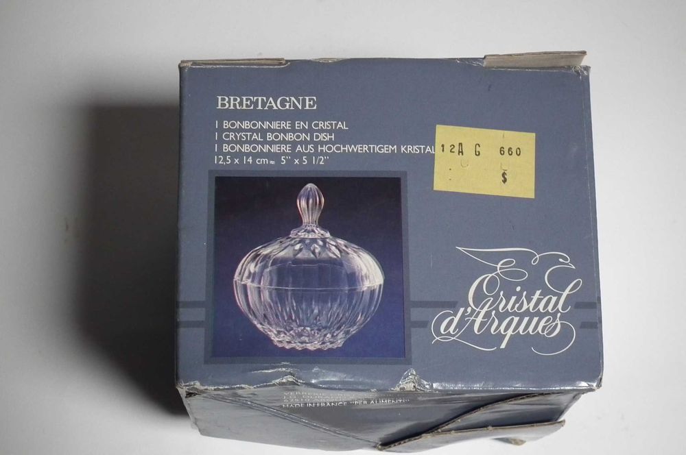 Bomboneira de cristal, da Cristal d'Arques. Envio grátis.