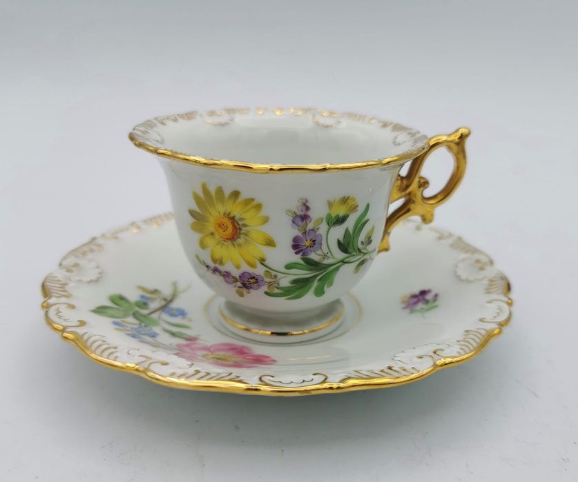 Porcelana Meissen DUO Mokka Miśnia. Muzealna Kolekcjonerska