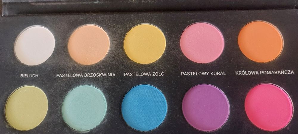 Paleta cieni pastele neon mat glam shop cena 40 zl