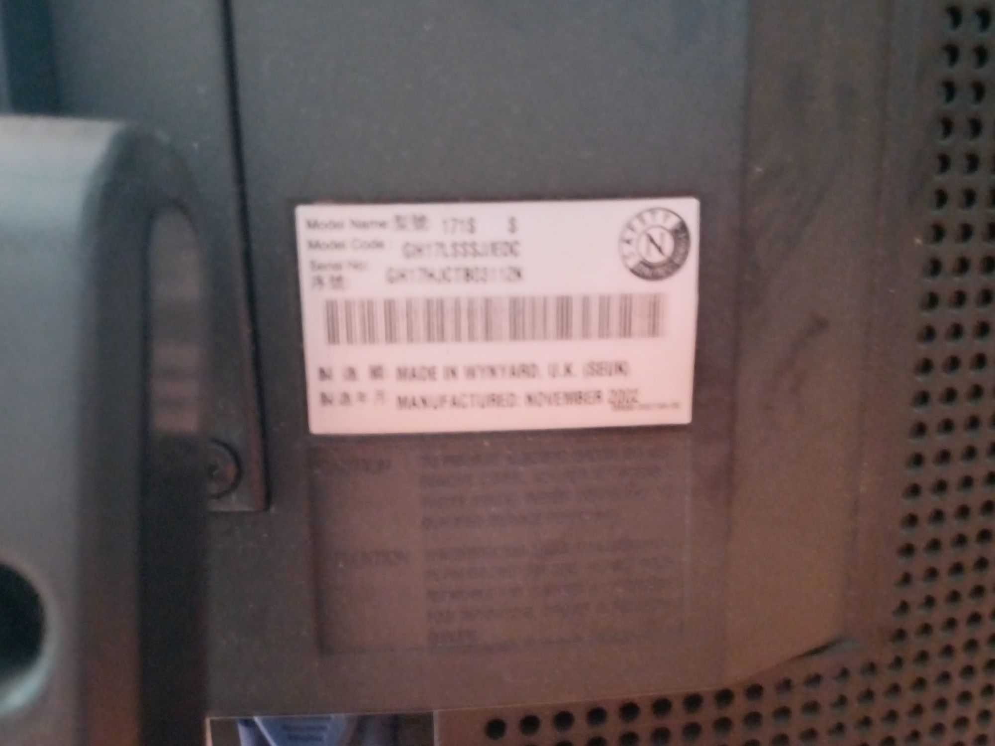 Monitor Samsung SyncMaster 171S - LCD monitor - 17