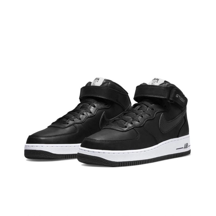 Кросівки оригінал нові Nike air force Stussy black new форси  найк кед