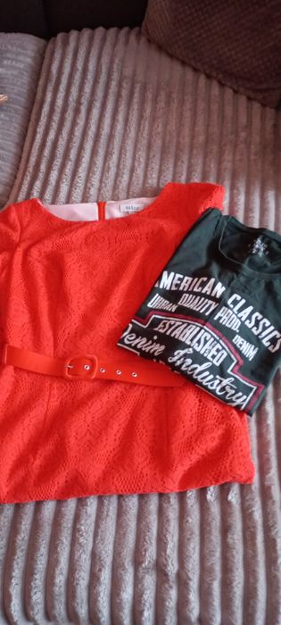 T-shirt męski i sukienka
