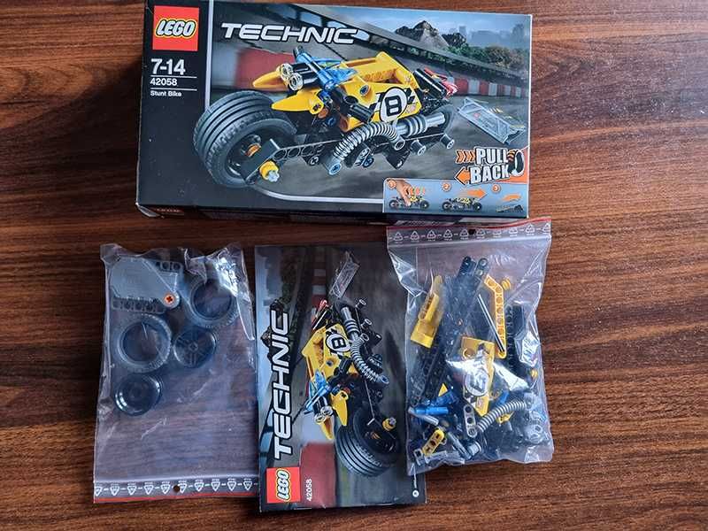 Lego Technik 42058 + 42059 Kaskaderska Terenówka i motocykl