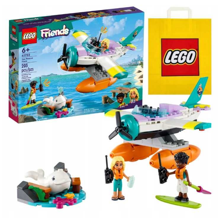 LEGO Friends 41752 Hydroplan ratunkowy + Torba Lego GRATIS M