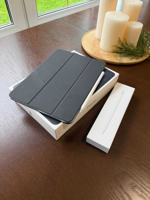ipad pro m1 11' 256 gb + apple pencil + smart folio