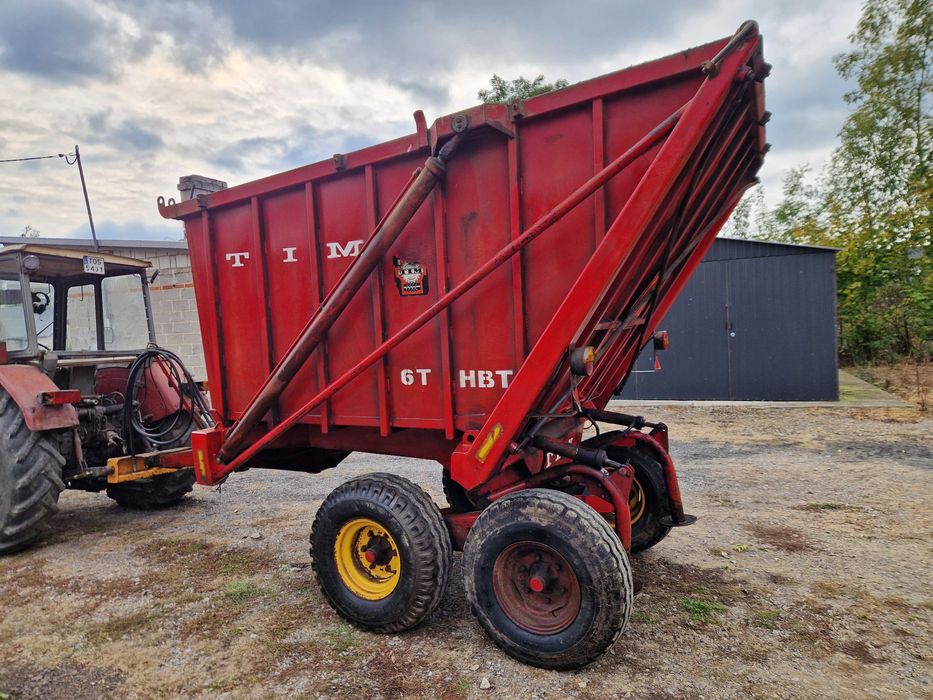 Przyczepa przeladowcza wysokiego wywrotu tandem TIM 6 T wywrotka