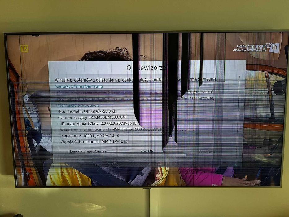 Telewizor samsung qled 65cali [ USZKODZONY ]