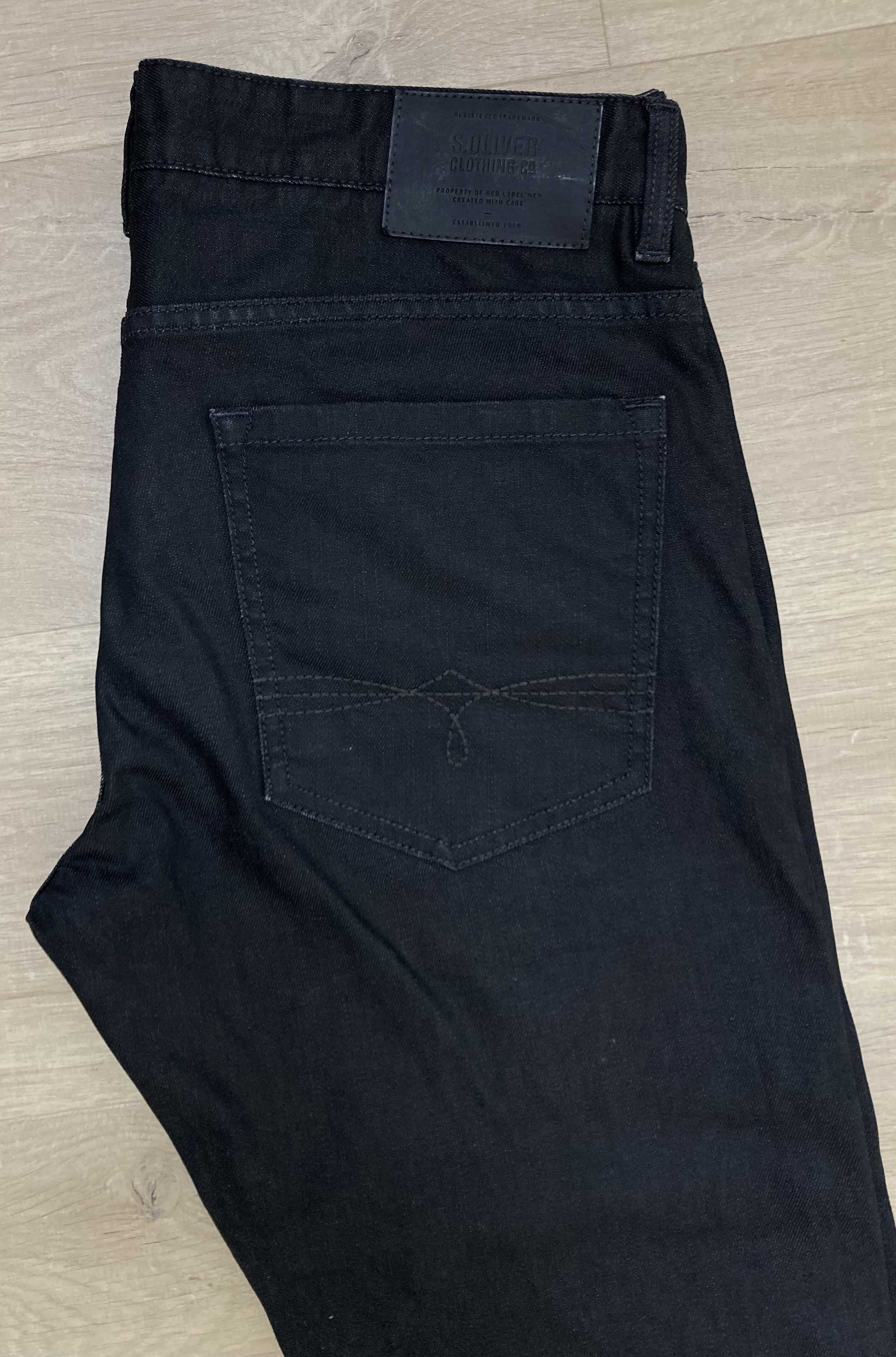 s.Oliver CLOSE Slim fit męskie jeansy, czarne, W32 L34