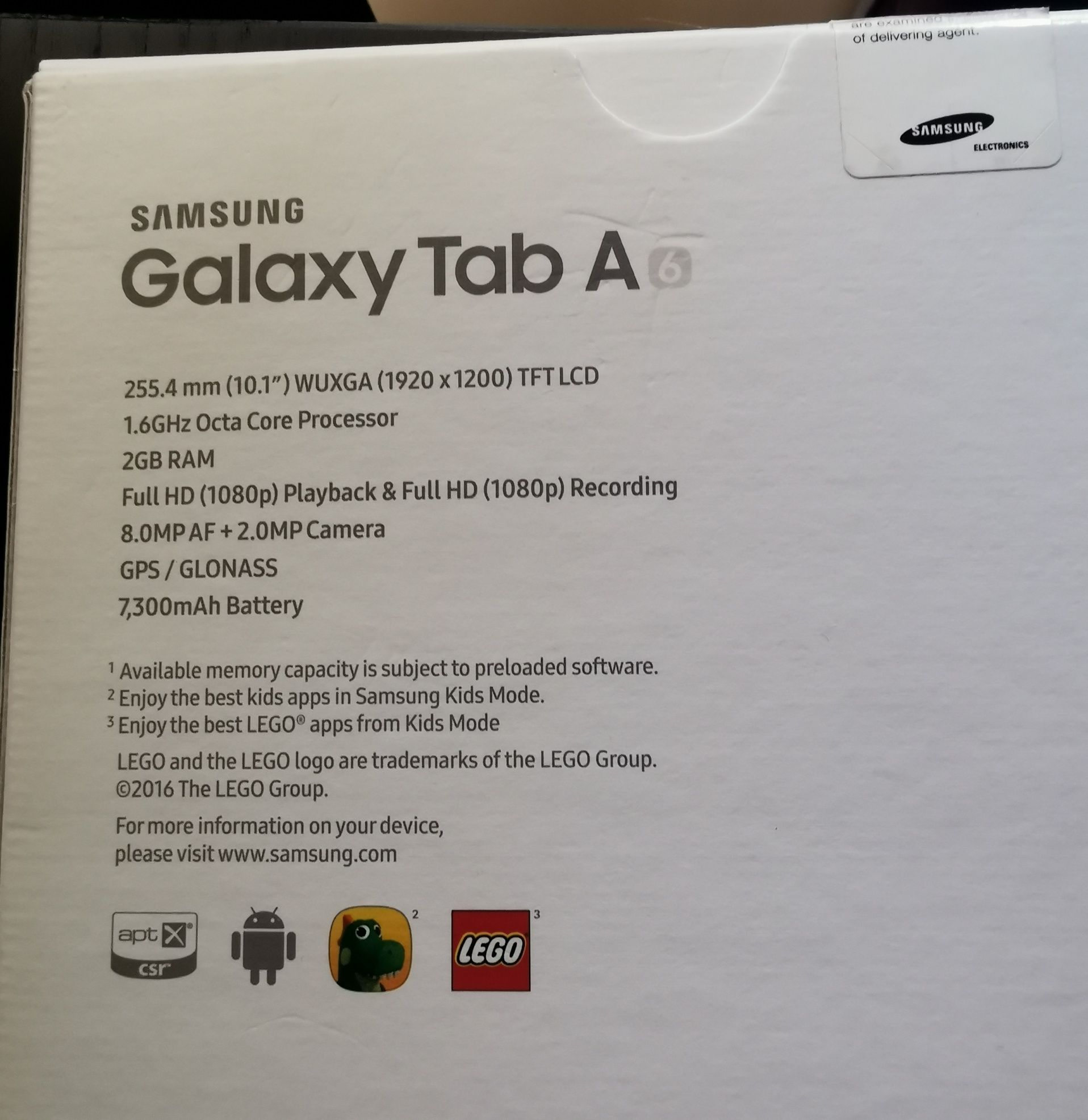Tablet Samsung galaxy tabA 6