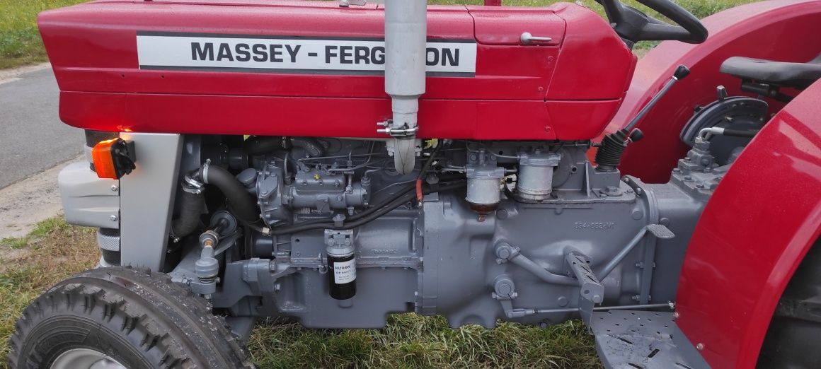 Massey Ferguson 135 orginal maska wspomaganie nowe opony sadownik