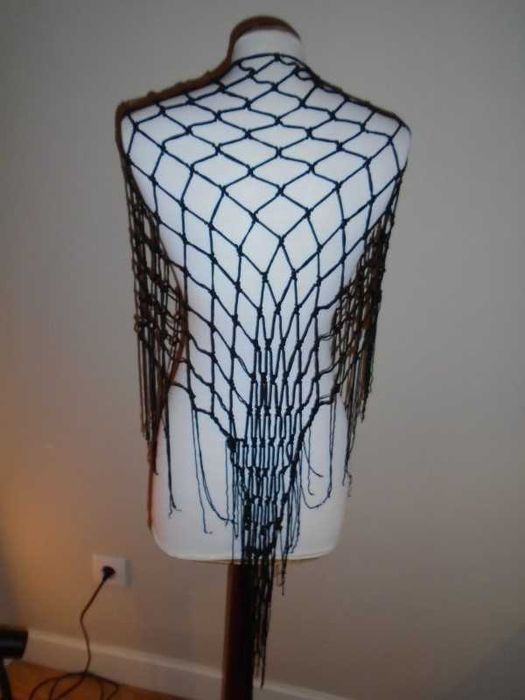 Xaile vintage rede (preto)
