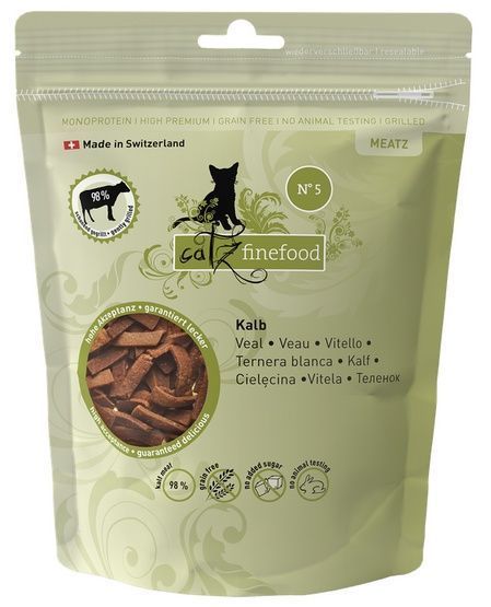 Przysmak dla kota bez sztucznych dodatków - Finefood 98% CIELĘCINA 45g