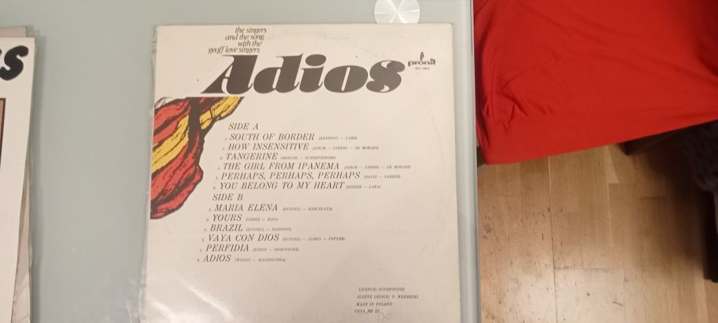 Płyta winylowa gramofonowa Adios