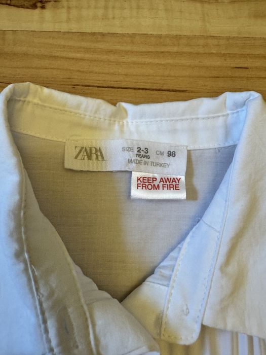Biała koszula Zara rozmiar 98cm