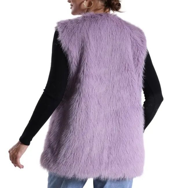 Kamizelka damska brudny fiolet rozmiar 40/42