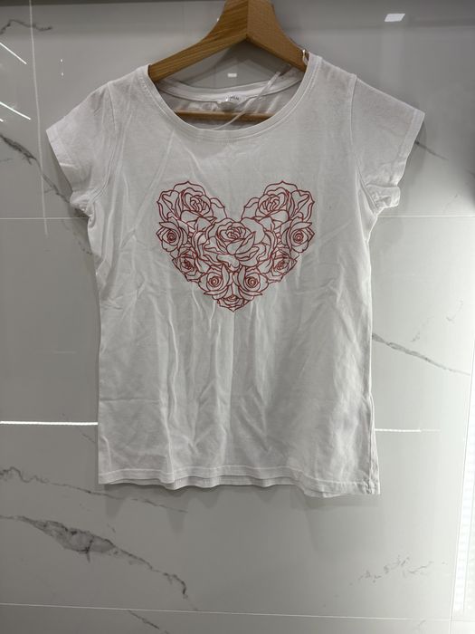 T-shirt damski bluzka z krótkim rękawem rozmiar S