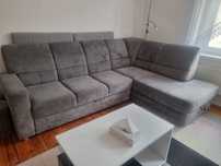 Sofa narożnik z funkcją spania tapicerowana