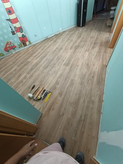 Instalação de piso vinílico
