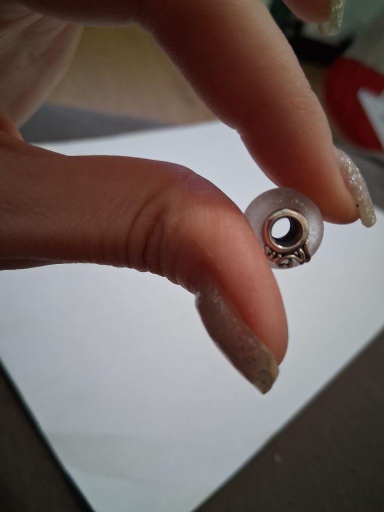 Pandora Charms ze szkła Murano Mama