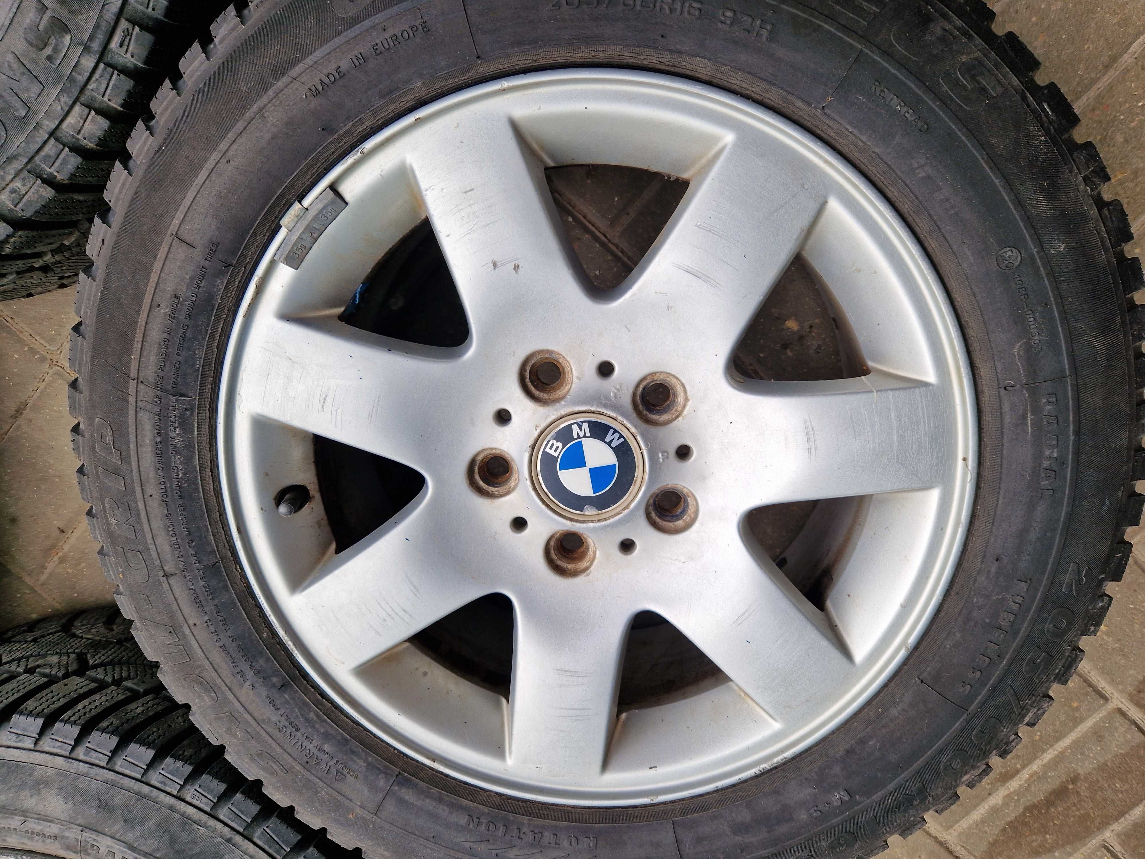 BMW 3 Alufelgi 16" 5x120 7J ET47 OPONY ZIMA Styling 45 E87 E90 E46