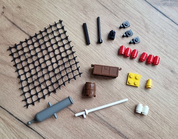 Lego elementy Pirates statek Imperial Armada siatka armata lanca